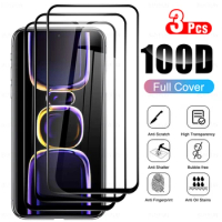 2-3Pcs Tempered Glass films For Xiaomi Poco F5 HD Black edge sealing full cover protection for Poco F5 screen protector