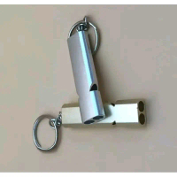 Peluit ultrasonic 2 lubang untuk melatih burung FF Parrot parkit lovebird kucing anjing