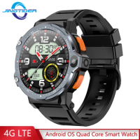 JingTider 4G Android Smart Watch 1.54" HD Round Screen 4GB Ram 64GB Rom Quad Core Smartwatch Dual Cameras Wifi GPS Sport Watch