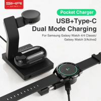 USB Watch Charger For Samsung Active 1/2 Galaxy Watch 3 For Samsung Galaxy Watch 4 40mm 44mm Galaxy Watch4 Classic 42mm 46mm