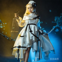 夜夜幽香 明日方舟動漫遊戲周邊cosplay醫療幹員夜鶯cos服全套道具鳥籠假髮