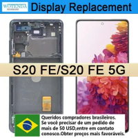 High Quality 6.5'' AMOLED Display For Samsung S20 FE 5G G780 G781 S20 Lite LCD Display Touch Screen Digitizer Repair Parts