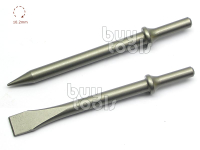 BuyTools-Air Hammer《專業級》氣動鎚,氣動錘,氣動鏟用鑿刀,尖頭+平頭二支組合特價,台灣製造「含稅」