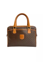 CELINE 二手 Celine Macadam 塗層帆布波士頓包