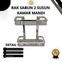 Rak Sabun 2 Susun Kamar Mandi Stainless / Rak Sabun Kamar Mandi / Rak Sabun 2 Susun Stainless
