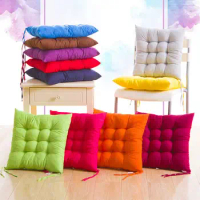 40 x 40cm Square Chair Cushion Solid Color Anti Skid Bright Color Seat Pillow Dining Chair Cushion Creative Sofa Fabric Cushions