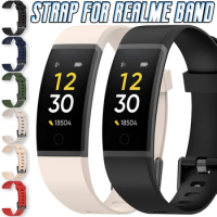 Strap For Realme Band Plain Silicone Strap RMA 199 Replacement Multiple Color Sport Wristband Smart Band Bracelet Accessories