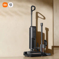 XIAOMI MIJIA Cordless Floor Scrubber 3Max Household Vacuum Cleaner Mite Remover 180° Flat Anti-entanglement Hot Air Drying D301