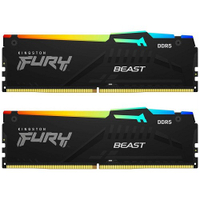 Kingston 金士頓 FURY Beast RGB DDR5 CL36 6000 32GB(16Gx2) 桌機記憶體 KF560C36BBEAK2-32