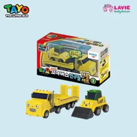 Mainan Tayo lat Truck And Bulldozer & Mini Tayo Bus Set Police Car And Lift Truck - Lavie Baby House