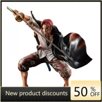 MegaHouse P.O.P ONE PIECE Shanks 100% Original genuine PVC Action Figure Anime Figure Model Toys Figure Collection Doll Gift