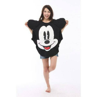 日貨 迪士尼 米奇 Mickey 米妮 Minnie 立體大耳寬鬆休閒T-Shirt 棉T T恤 正版授權