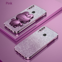 For Huawei y7 2019 y9 2019 y7 pro y9s  to  prime 2019 Phone case Cute 3D Butterfly Rabbit Cosmetic Mirror Holder Square Soft TPU case