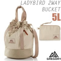 【GREGORY】LADYBIRD 2WAY BUCKET 5L 兩用圓筒型水桶包+手挽袋.隨身提袋_131369-1775 沙色