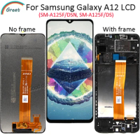 6.5'' For Samsung Galaxy A12 LCD Display with frame Touch Panel Screen Digitizer Assembly For Samsung A125 A125F SM-A125F/DS LCD
