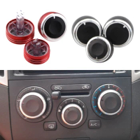 3pcs Car AC Knobs for Nissan Tiida NV200 Livina 2004-2010 Geniss Sylphy 2012 Air Conditioning Heat Control Switch Knob