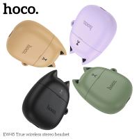 HOCO EW45 真無線藍芽耳機 貓咪造型(黑色/紫色/綠色/棕色)