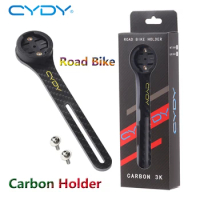 CYDY Carbon 3K Garmin Mount Edge 130 200 Road Bicycle Computer Holder Wahoo Bryton Rider 420 Cycling Bike light lamp Clip Camera