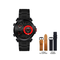 JAM TANGAN PRIA ARMY EDITION AE 9043 TMS TRIPLE STRAP