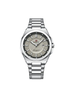 นาฬิกาข้อมือผู้ชาย NF9212 B สายสแตนเลส 43mm สีเงิน หน้าปัดสีเทา