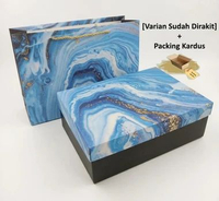 30x22x10 Premium Hampers Gift Box Bag / Tas Kotak Kado Hadiah Souvenir Blue