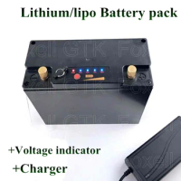 Lithium 24V 10Ah 7s 25.9v 12Ah Battery 15Ah for wheelchair Solar Street Light LED Electric bike DC power 12v 24v 4.5Ah + charger