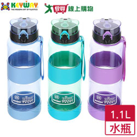KEYWAY聯府 喝水站TRITAN隨身瓶 1100ml 台灣製 彈蓋式 提帶 水瓶 水壺 隨身瓶【愛買】