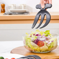 Máy Trộn Salad Trái Cây, Bộ 2 Cái, Dụng Cụ Làm Salad, Nĩa Salad Sáng Tạo Ba Ngón Tay, Đồ Dùng Nhà Bế