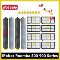 Brushes for iRobot Roomba 800, 900 Series, 860, 870, 880, 890, 960, 980, 990, Robot Vacuum Cleaner Parts, Accessories