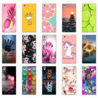 Case for Sony Xperia L1 Cartoon Soft Silicone TPU Back Covers Phone Protective Sony Xperia L1 Cases Shells Fundas Capa