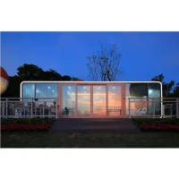 Prefab Hotel Fully Assemble Shipping Container Cabin Pod Home Stay Prefabricated House Villa