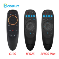 BPR1S/G10S Wireless Air Mouse with Voice 2.4G Gyroscope Remote Control IR Learning for H96 MAX X88 PRO X96 MAX Android TV Box
