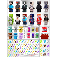minecraft toys MC STEVE  Minecraft Blocks Annoying Villager Red Eyes Null Steve Building Block Toy F