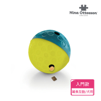 【Nina Ottosson】貪吃狗 益智翻滾球-藍S LV1(益智 藏食 寵物玩具)