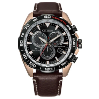 【CITIZEN 星辰】PROMASTER 光動能三眼腕錶 禮物 手錶(CB5038-14E)
