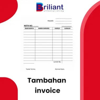 TAMBAHAN NOTA BELANJA Nota Kosong