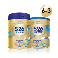【惠氏 S-26】金幼兒樂S-HMO（850gx6罐+400gx3罐）