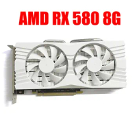 AMD RX 580 8G Graphics Card GDDR5 256Bit 2048SP PCI Express 3.0×16 Computer 8Pin DP HDMI DVI rx580 8G Gaming Graphics Card