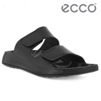ECCO 2ND COZMO M 科摩運動休閒皮革涼拖鞋 男鞋 黑色