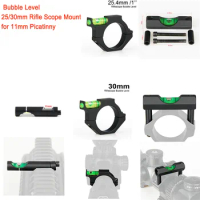 Tactical Rifle/Airgun Scope Alloy Spirit Level Bubble for 25.4/21.2mm Scope Sight Rail Weave/Picatinny Hunting Gun Scope Mount