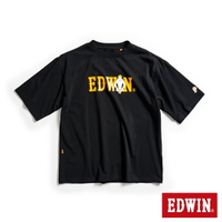 EDWIN 橘標 基本LOGO短袖T恤-男款 黑色 #503生日慶