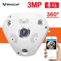 Vstarcam C61S Wifi IP Panoramic Camera 3MP 360 Degree Camara IP Fisheye 1536P 3D Video IP Cam Wireless Video Surveillance Camera