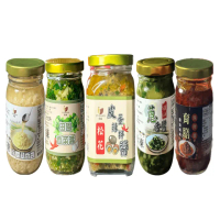 育膳冷凍拌醬系列4罐組-香蒜/香蔥/皮蛋/香菜(拌飯 拌麵 炒菜 炒飯 火鍋 水餃 沾醬)