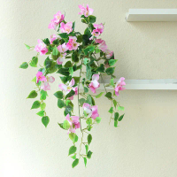 Artificial Rose Flowers, Fake Flower Vines, Plastic Flowers, Decorative Flower Vines for Outdoor Cou
