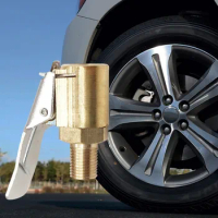 1 Pc Car Air Pump Thread Nozzle Adapter Car Pump Fast Conversion Head Clip Type Nozzle Car Accessories