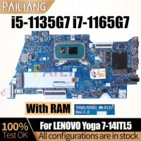 For LENOVO Yoga 7-14ITL5 Notebook Mainboard NM-D131 i5-1135G7 i7-1165G7 With RAM 5B20Z31000 Laptop Motherboard Full Tested