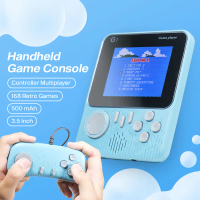 BerkahMall Jakarta McGeSin Handheld Console Gameboy 3.5 Inch 168 Game with Controller - G7