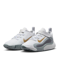 【NIKE 耐吉】運動鞋 童鞋 中童 兒童 魔鬼氈 ISOFLY PS 白灰金 FQ7670-100