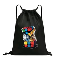 Tas Serut Anti Air Ukuran 43cmX33cm Tas Serut Sablon Futsal Bag Serut Kita Bahan KAIN TASLAN TEBAL A