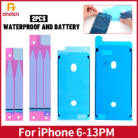 2pcs/set LCD Screen Frame WaterproofSticker + Battery Adhesive Sticker Strips For iPhone 6-XS MAX 11 12 13 Pro MAX Tape Sticker